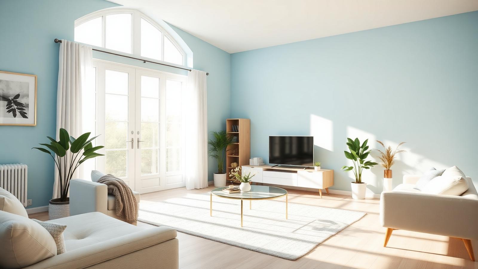 Bright, freshly cleaned modern living room in Bay Point, California